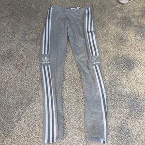 adidas gray leggings size XS
